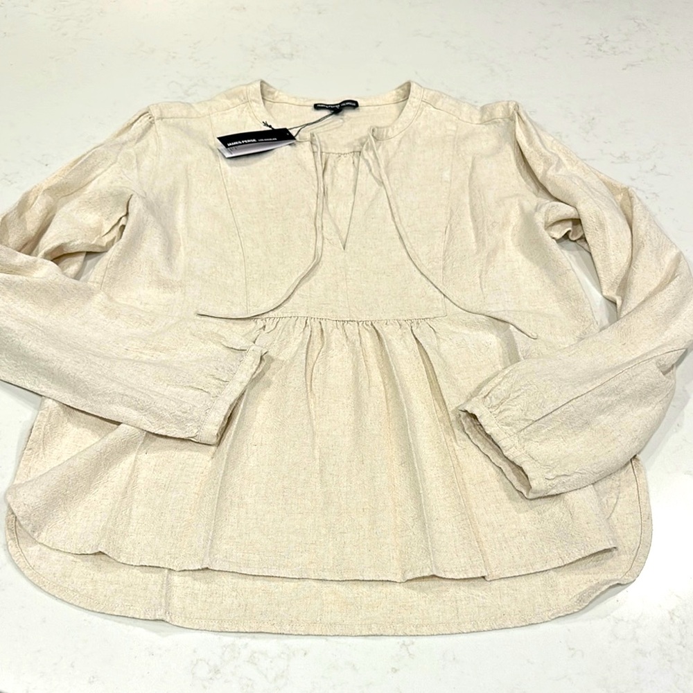 James Perse Los Angeles Linen shirt size Small/1.